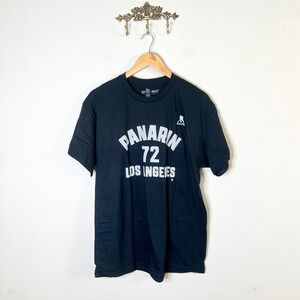 Panarin 72 Los Angeles BreakingT T-Shirt Mens Size Large Black NHLPA Hockey New